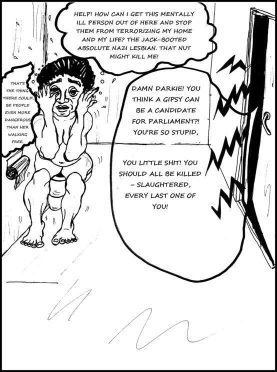 Kiba Lumberg, _Diary of a Mad Artist_, 2010–2011, drawing from the series, courtesy the artist